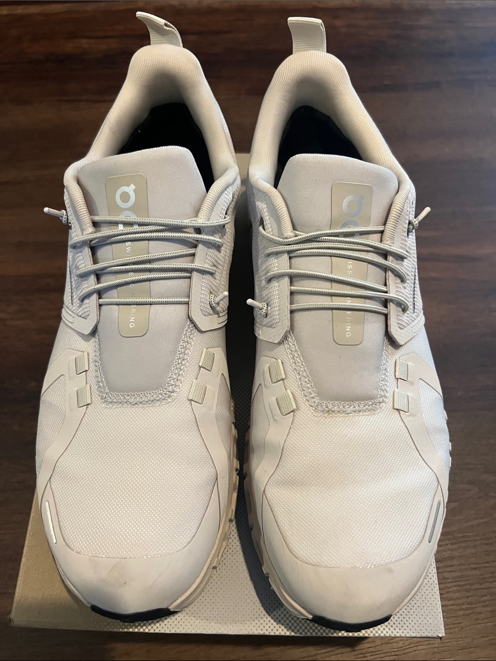 Light Beige Athletic Sneakers — Women's Running Shoes